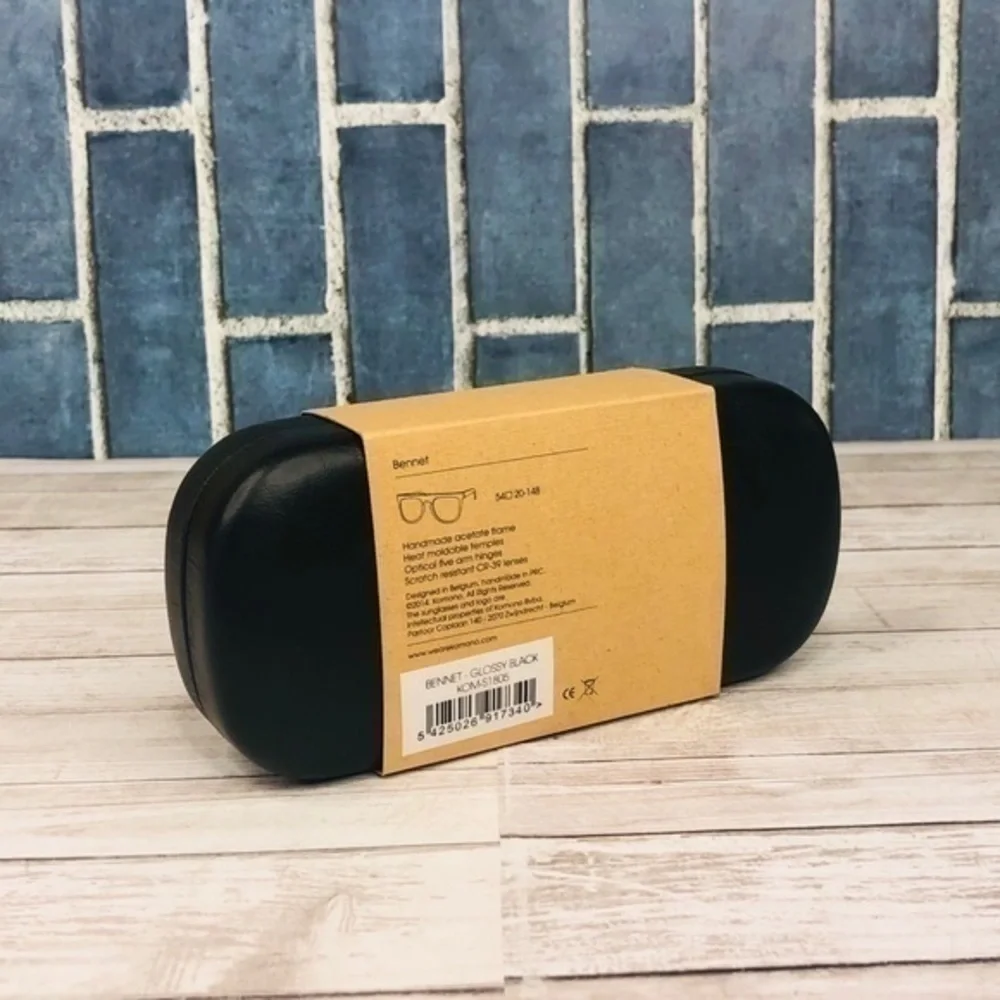 KOMONO Bennet Glossy Black Sunglasses NEW